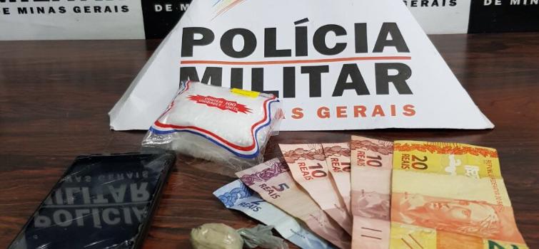 Jovem é detido por porte ilegal e tráfico em Carmo do Cajuru