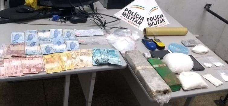 Apreendidos três quilos de drogas em Divinópolis